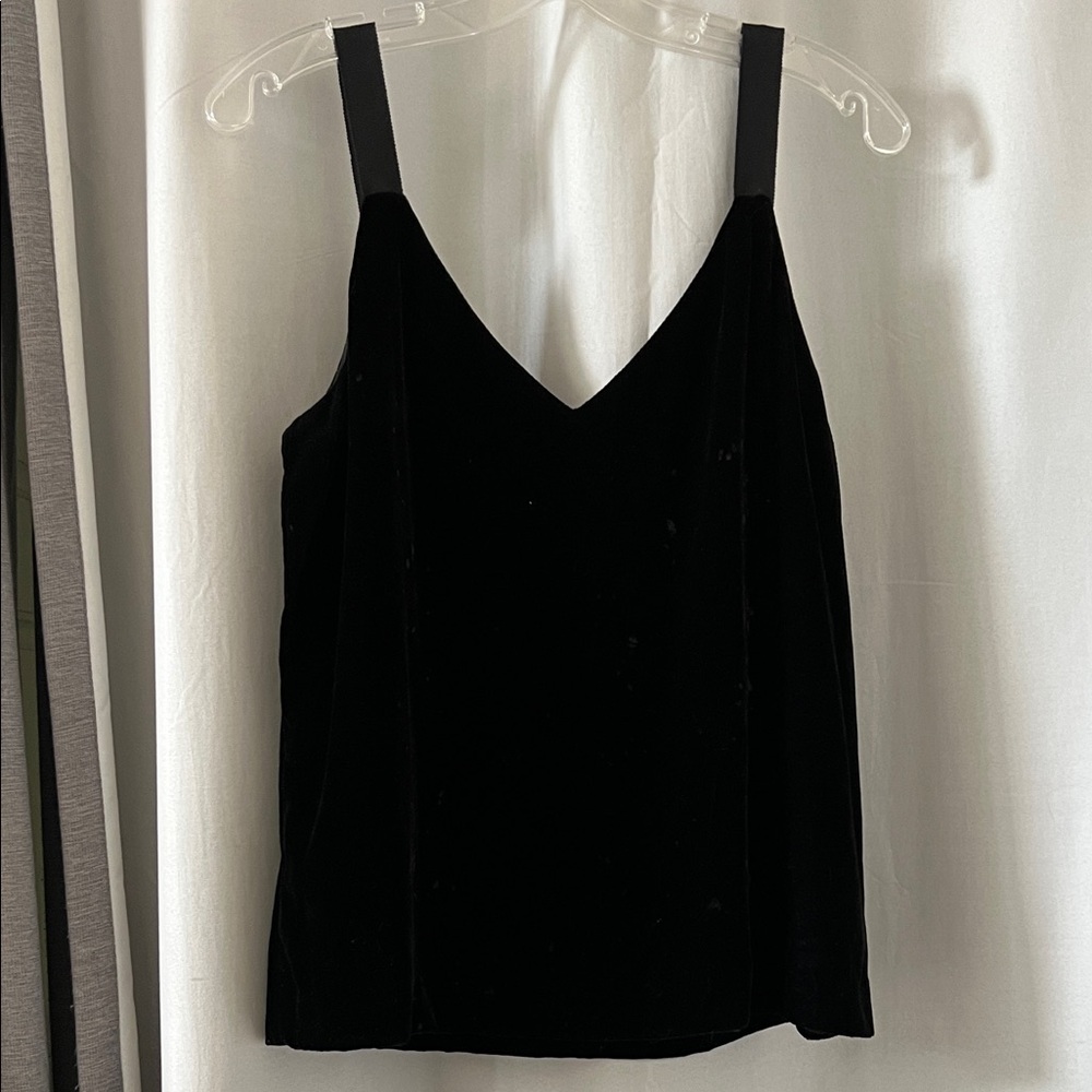 J. Crew Black Velvet Tank